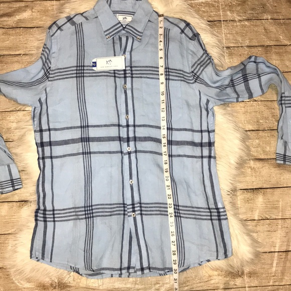 NEW Southern Tides Trim Fit Button Linen Shirt - Picture 5 of 6